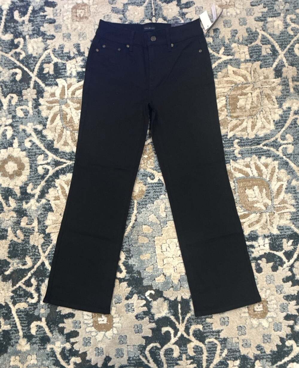 Talbots Slimming Petite Black Capri Jeans Size 4P